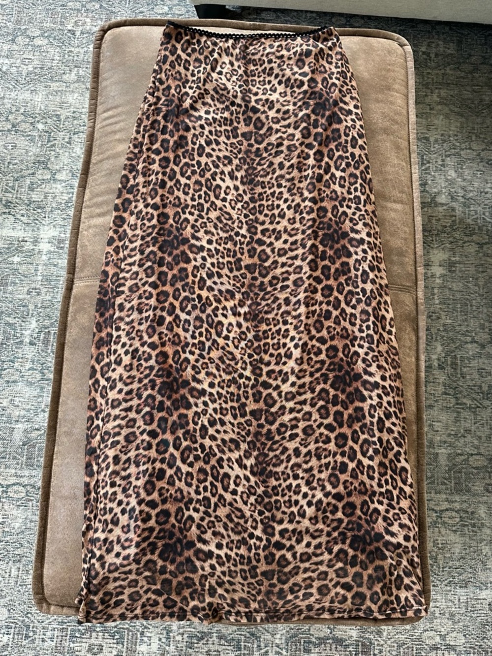 12th Tribe Leopard Print Maxi Skirt